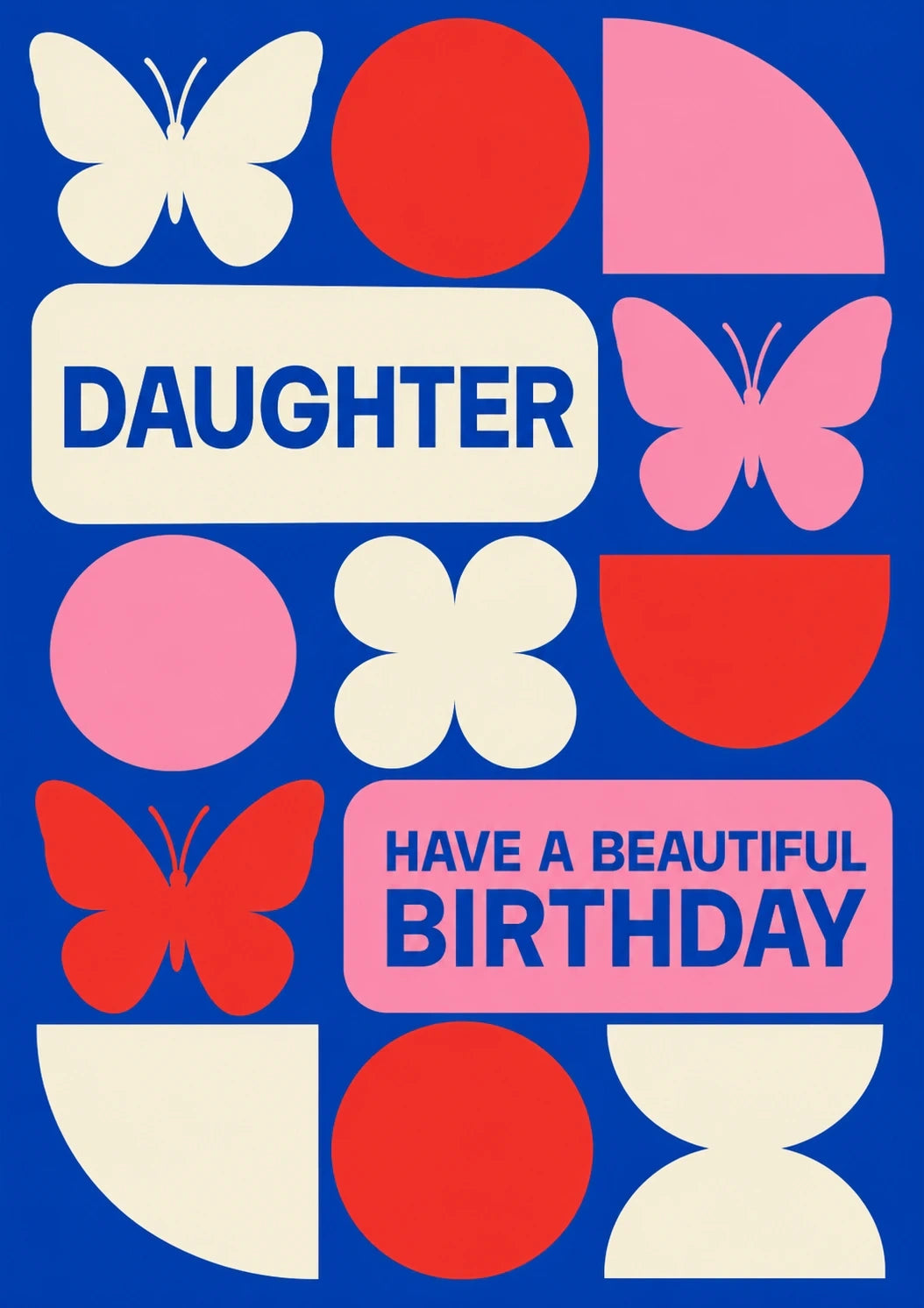 Birthdays - Personalised Card — with punch holes