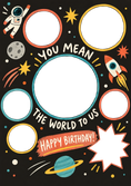 Load image into Gallery viewer, Birthdays - Personalised Card — with punch holes

