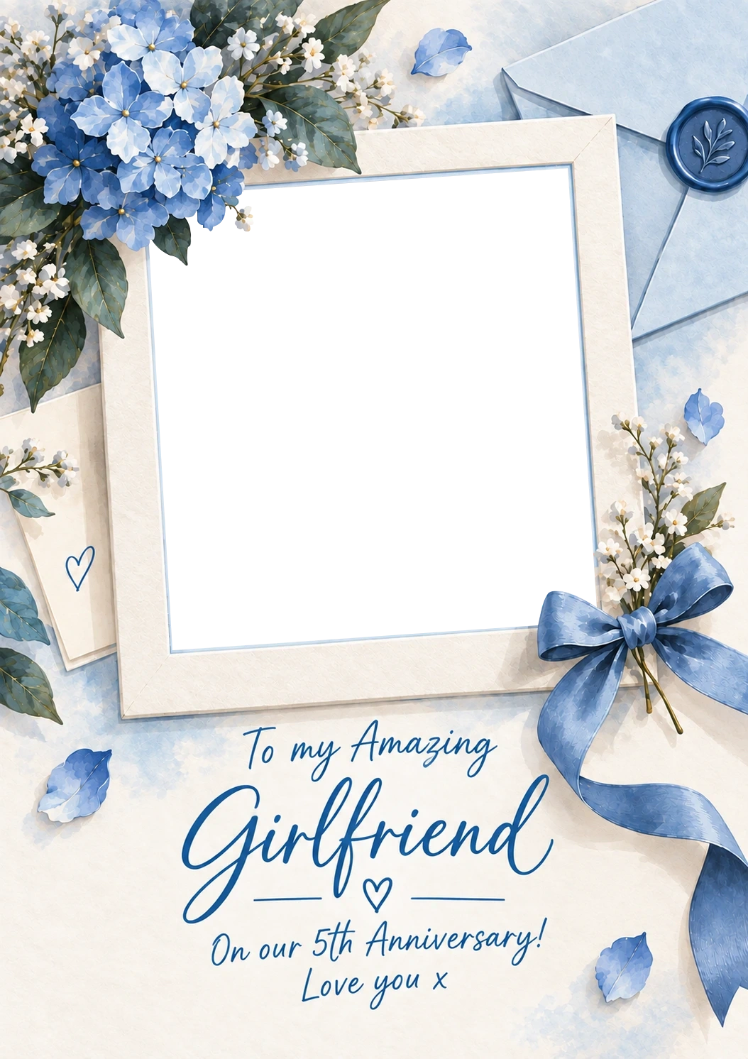 Anniversary - Personalised Card — with punch holes