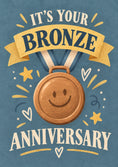 Load image into Gallery viewer, Anniversary - Personalised Card — with punch holes
