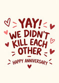 Load image into Gallery viewer, Anniversary - Personalised Card — with punch holes
