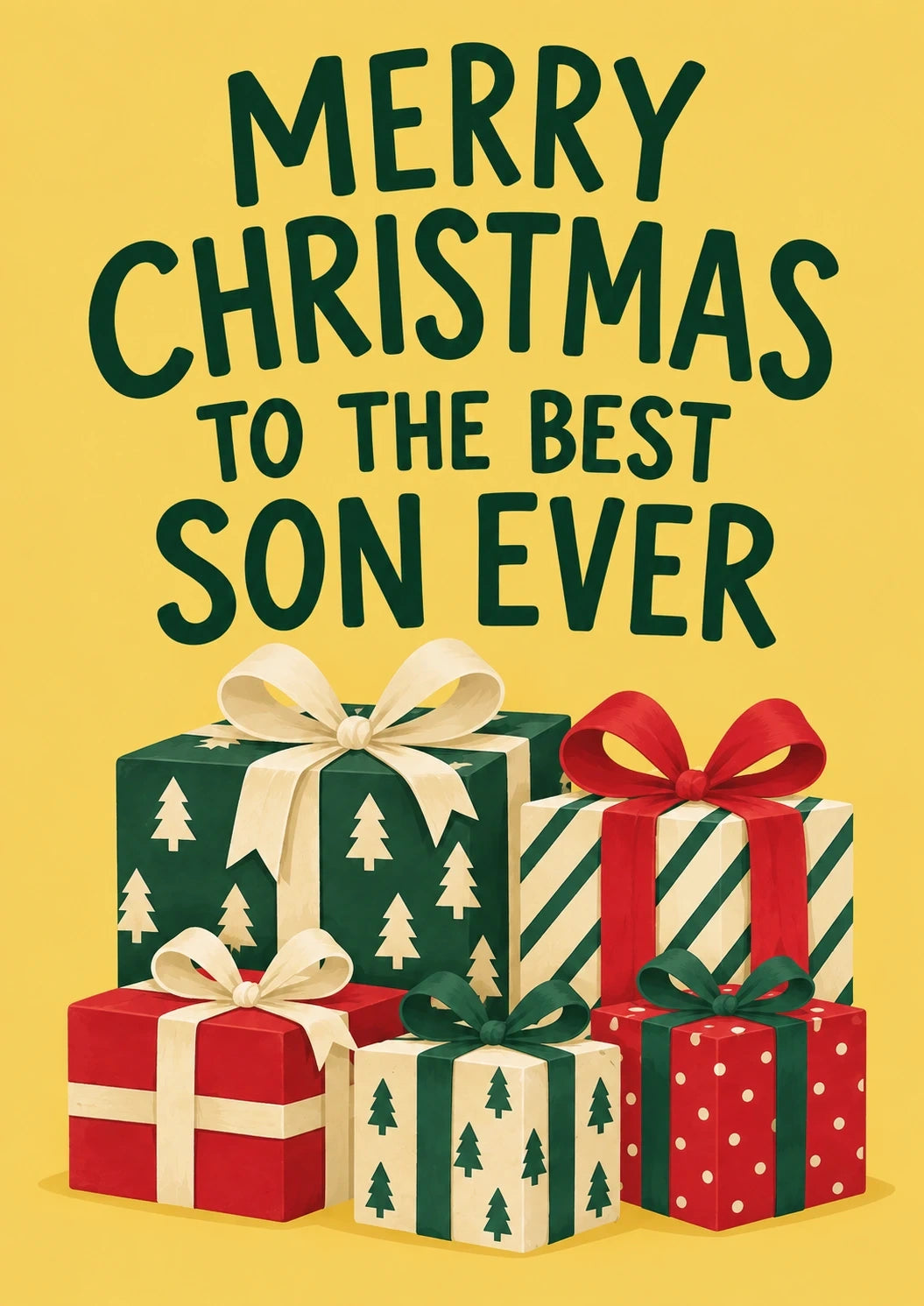 Christmas - Personalised Card — with punch holes