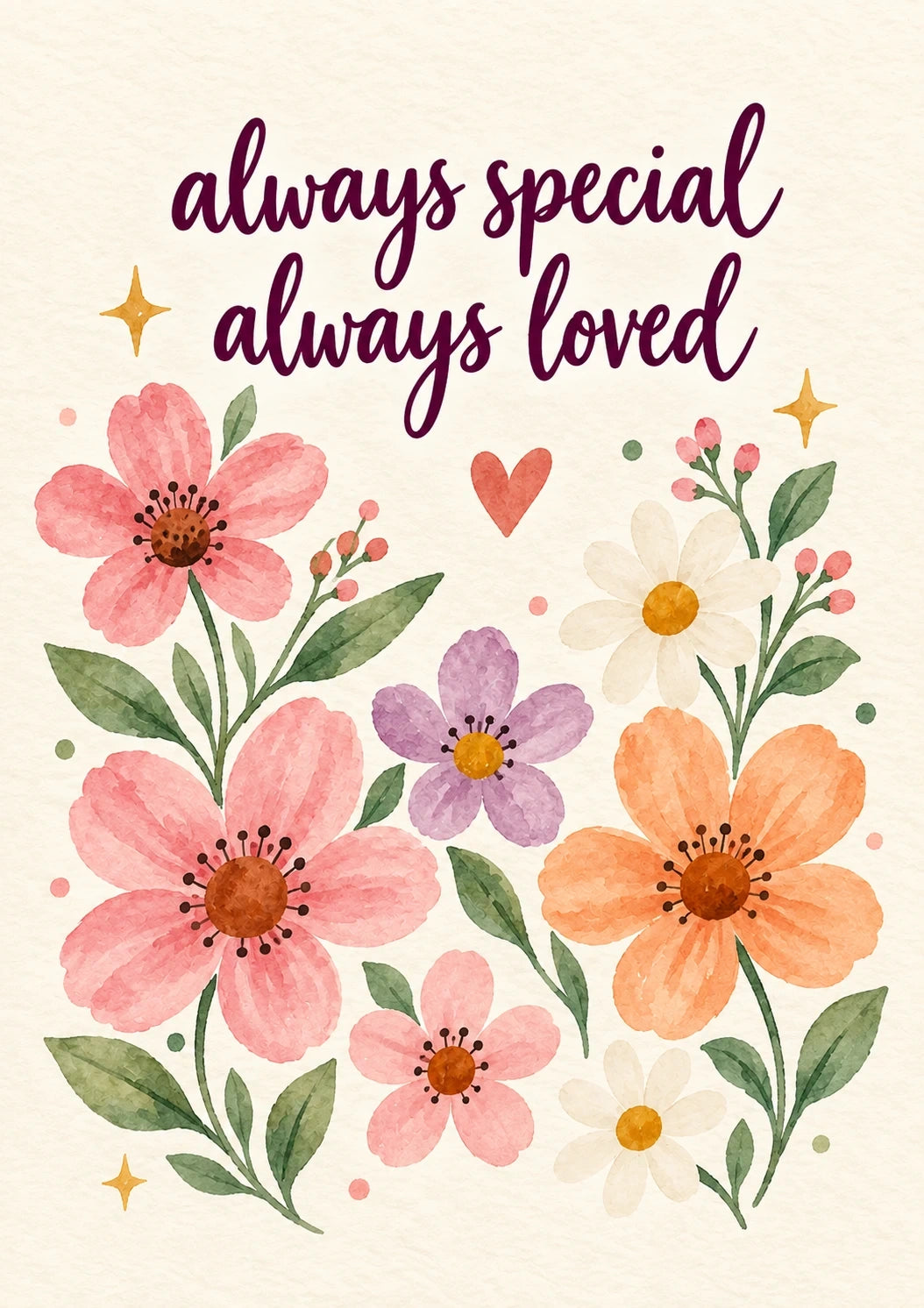 Birthdays - Personalised Card — with punch holes