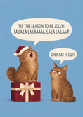 Load image into Gallery viewer, Christmas - Personalised Card — with punch holes
