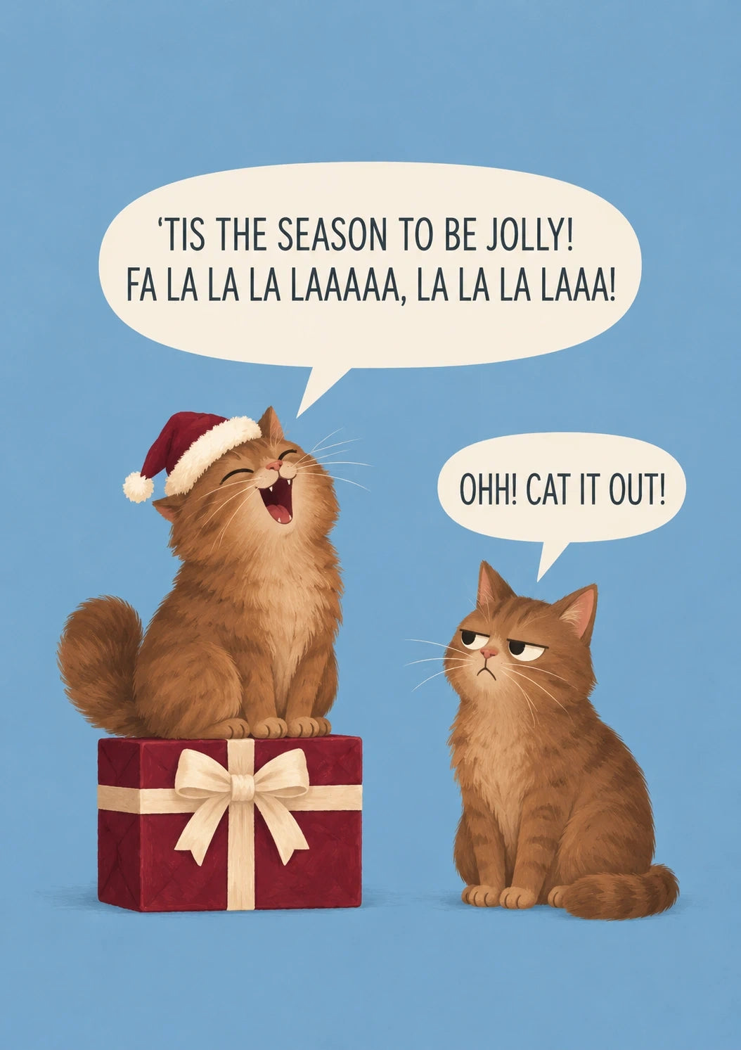 Christmas - Personalised Card — with punch holes