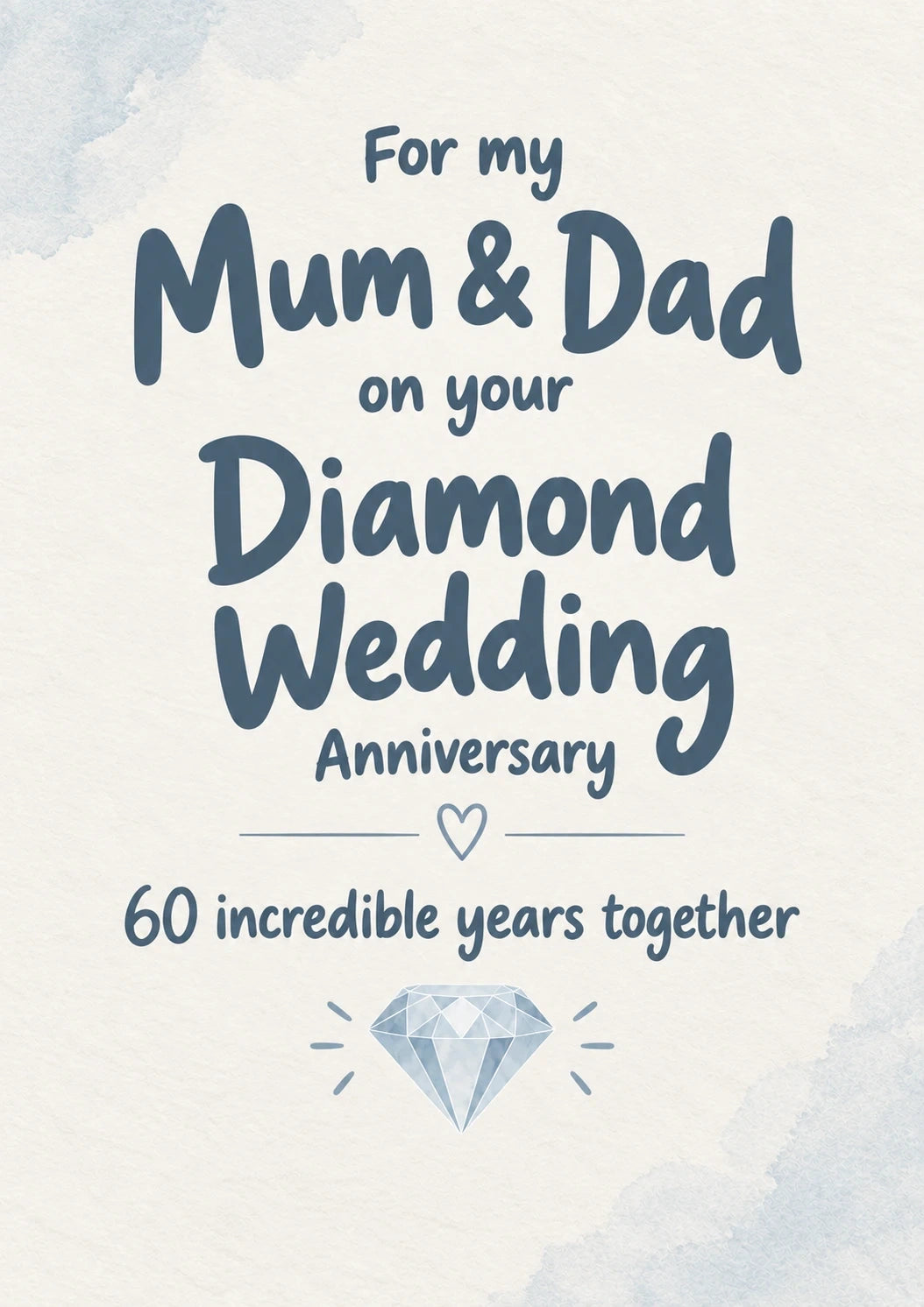 Anniversary - Personalised Card — with punch holes