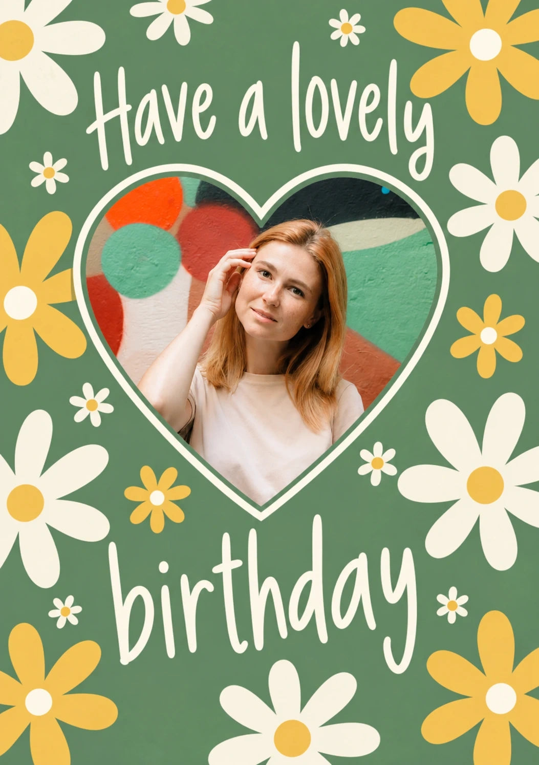 Birthdays - Personalised Card — with punch holes