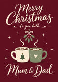 Load image into Gallery viewer, Christmas - Personalised Card — with punch holes
