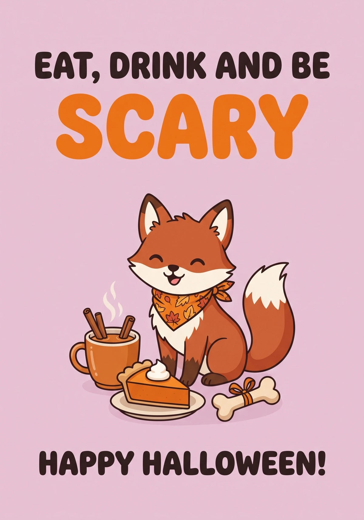 Halloween - Personalised Card — with punch holes