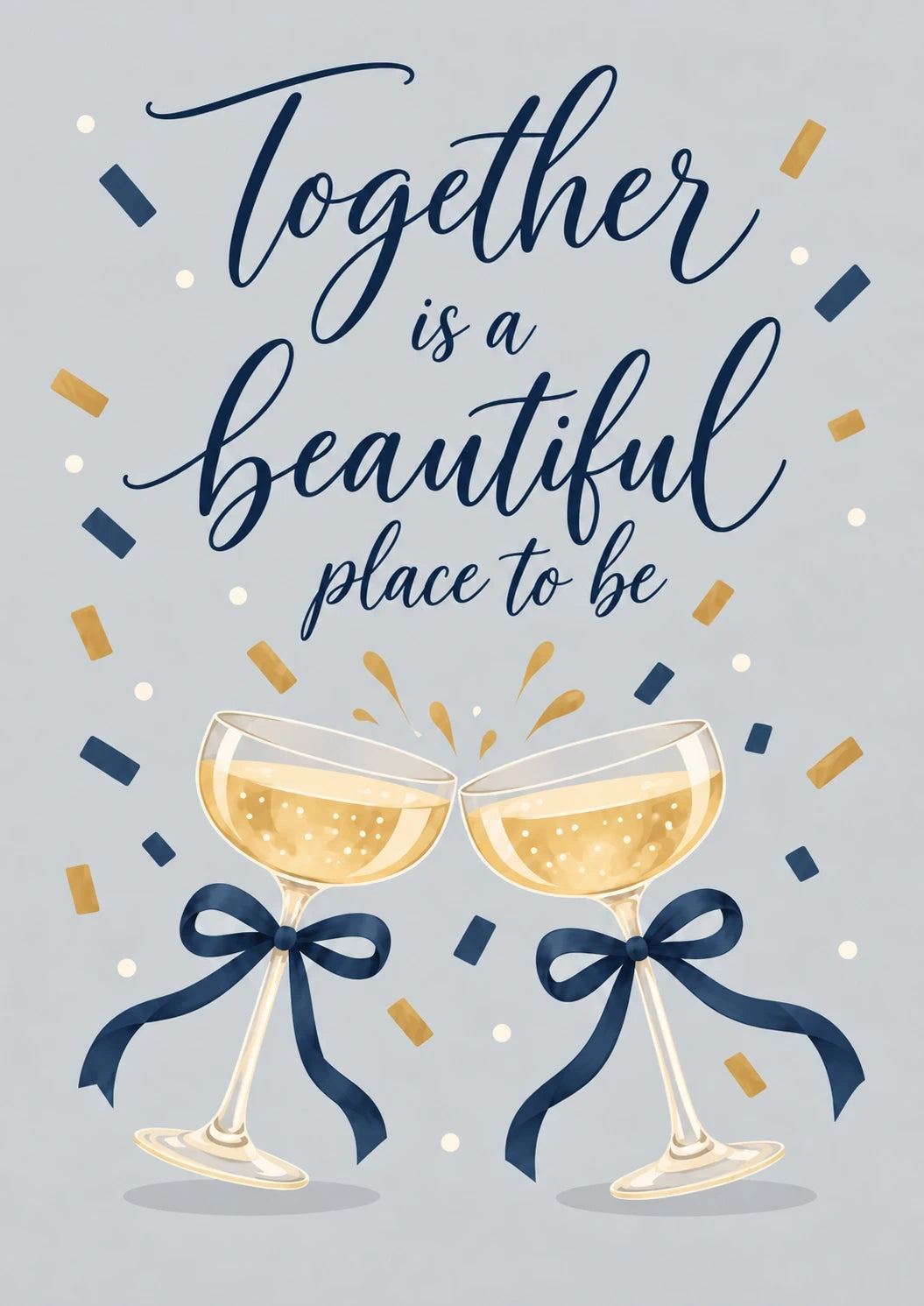 Weddings - Personalised Card — with punch holes