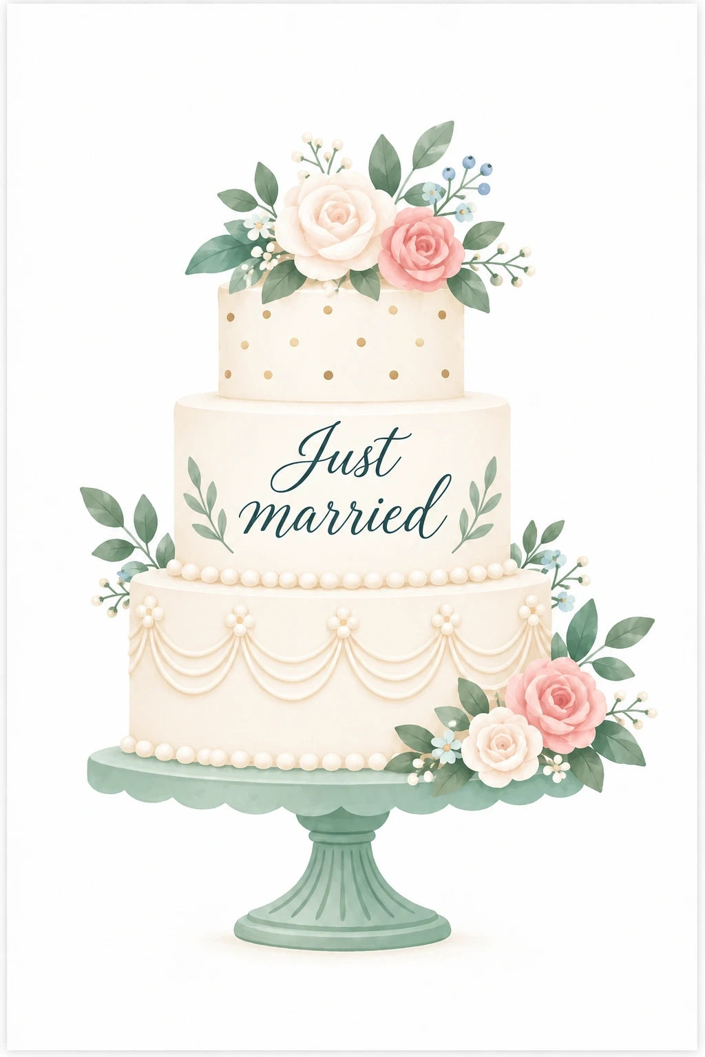 Weddings - Personalised Card — with punch holes