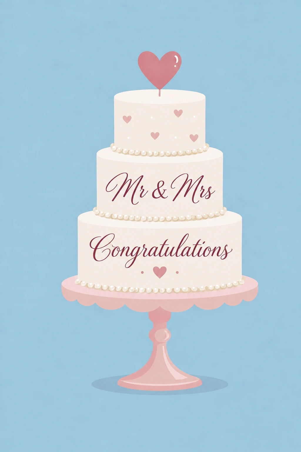 Weddings - Personalised Card — with punch holes