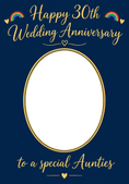 Load image into Gallery viewer, Anniversary - Personalised Card — with punch holes
