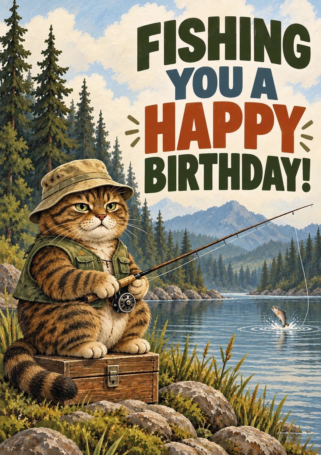 Birthdays - Personalised Card — with punch holes