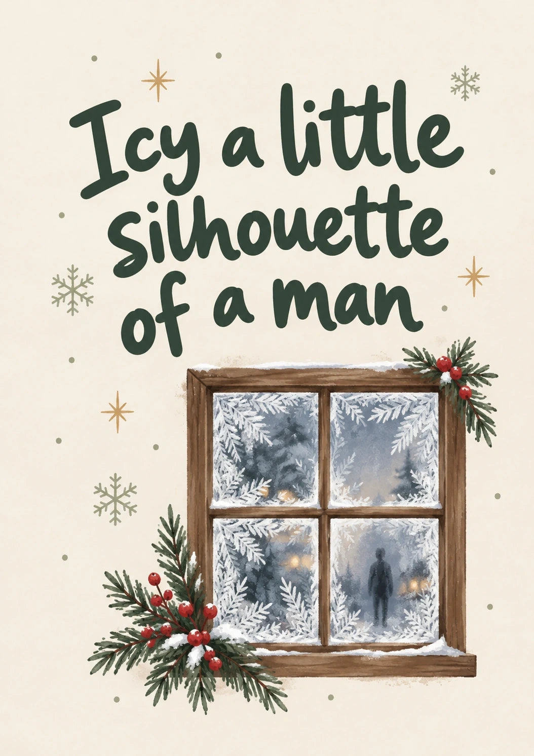 Christmas - Personalised Card — with punch holes