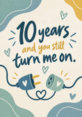 Load image into Gallery viewer, Anniversary - Personalised Card — with punch holes

