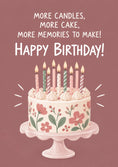 Load image into Gallery viewer, Birthdays - Personalised Card — with punch holes
