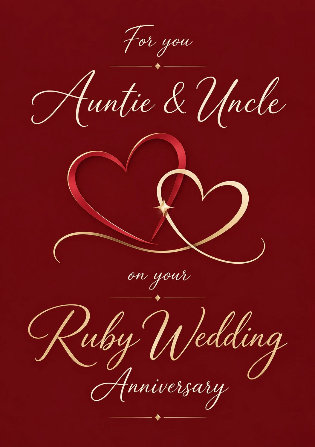 Anniversary - Personalised Card — with punch holes