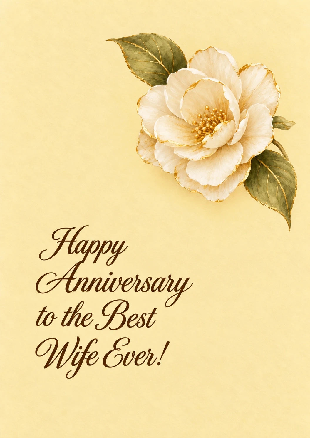 Anniversary - Personalised Card — with punch holes