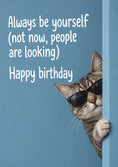 Load image into Gallery viewer, Birthdays - Personalised Card — with punch holes
