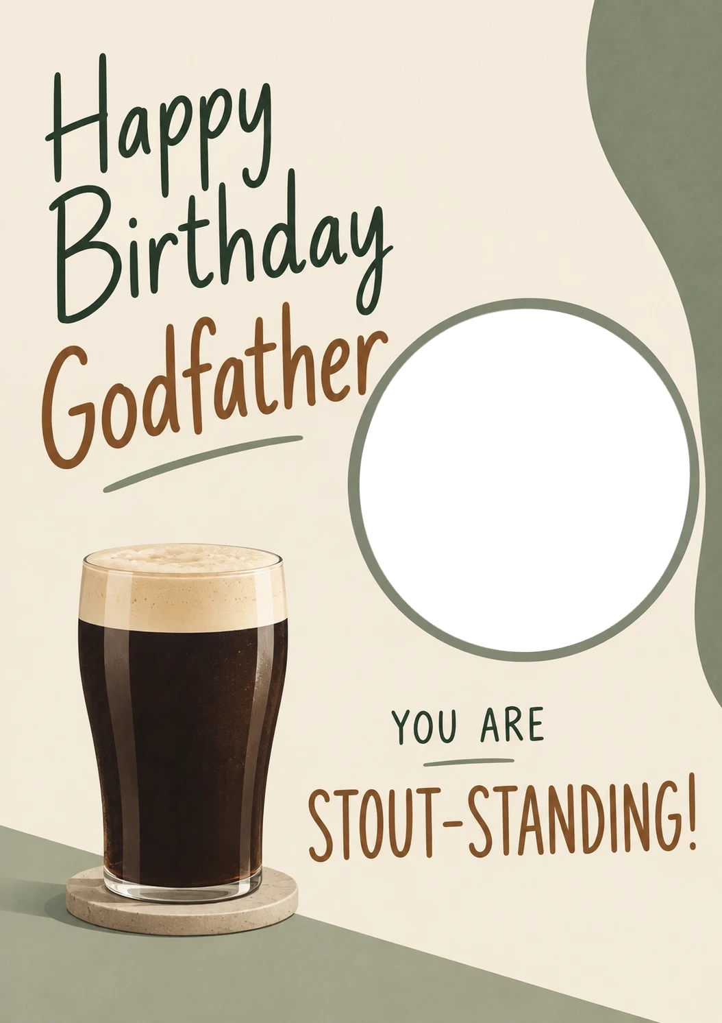 Birthdays - Personalised Card — with punch holes
