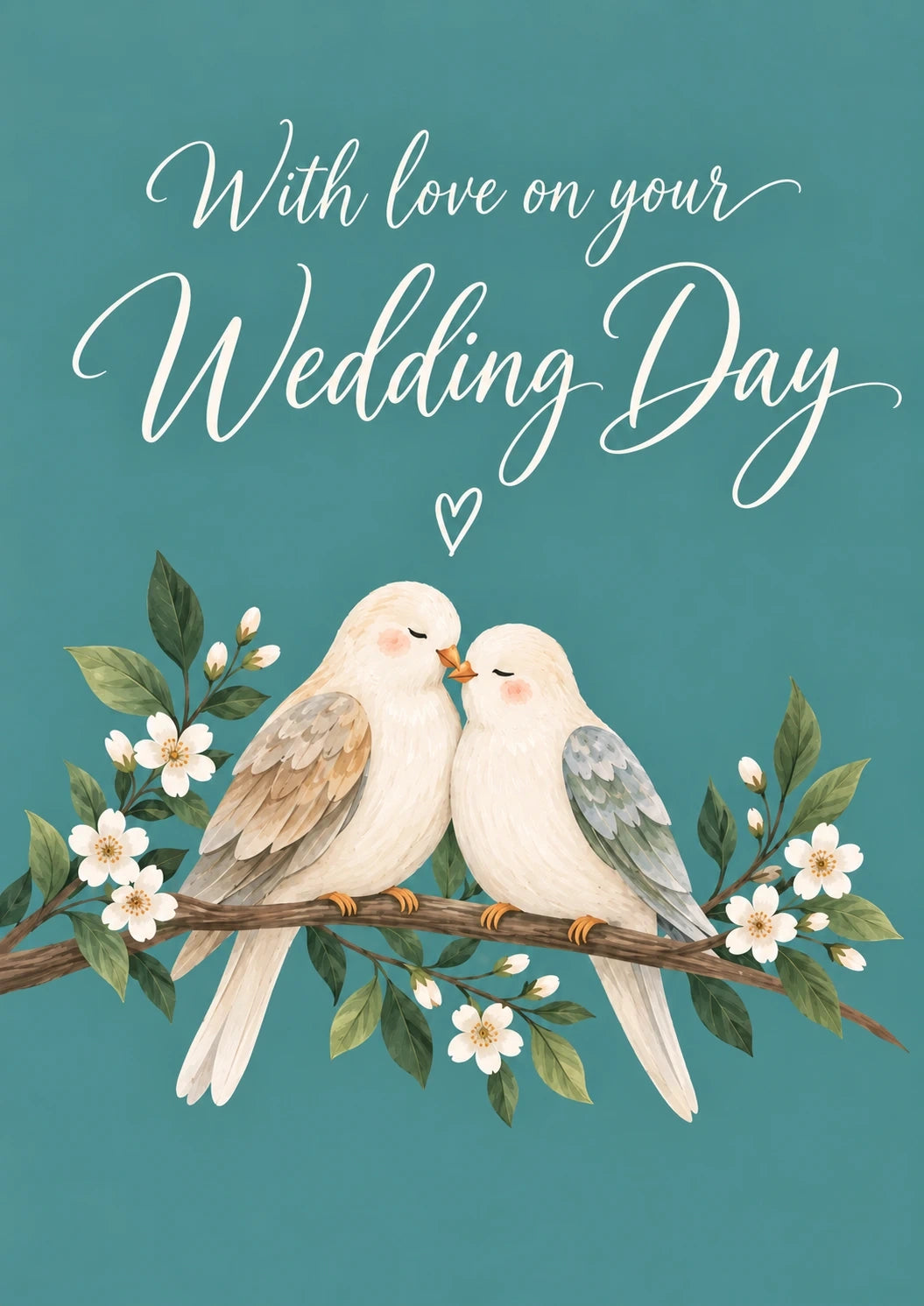 Weddings - Personalised Card — with punch holes