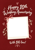 Load image into Gallery viewer, Anniversary - Personalised Card — with punch holes
