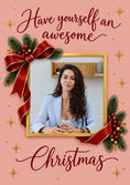 Load image into Gallery viewer, Christmas - Personalised Card — with punch holes
