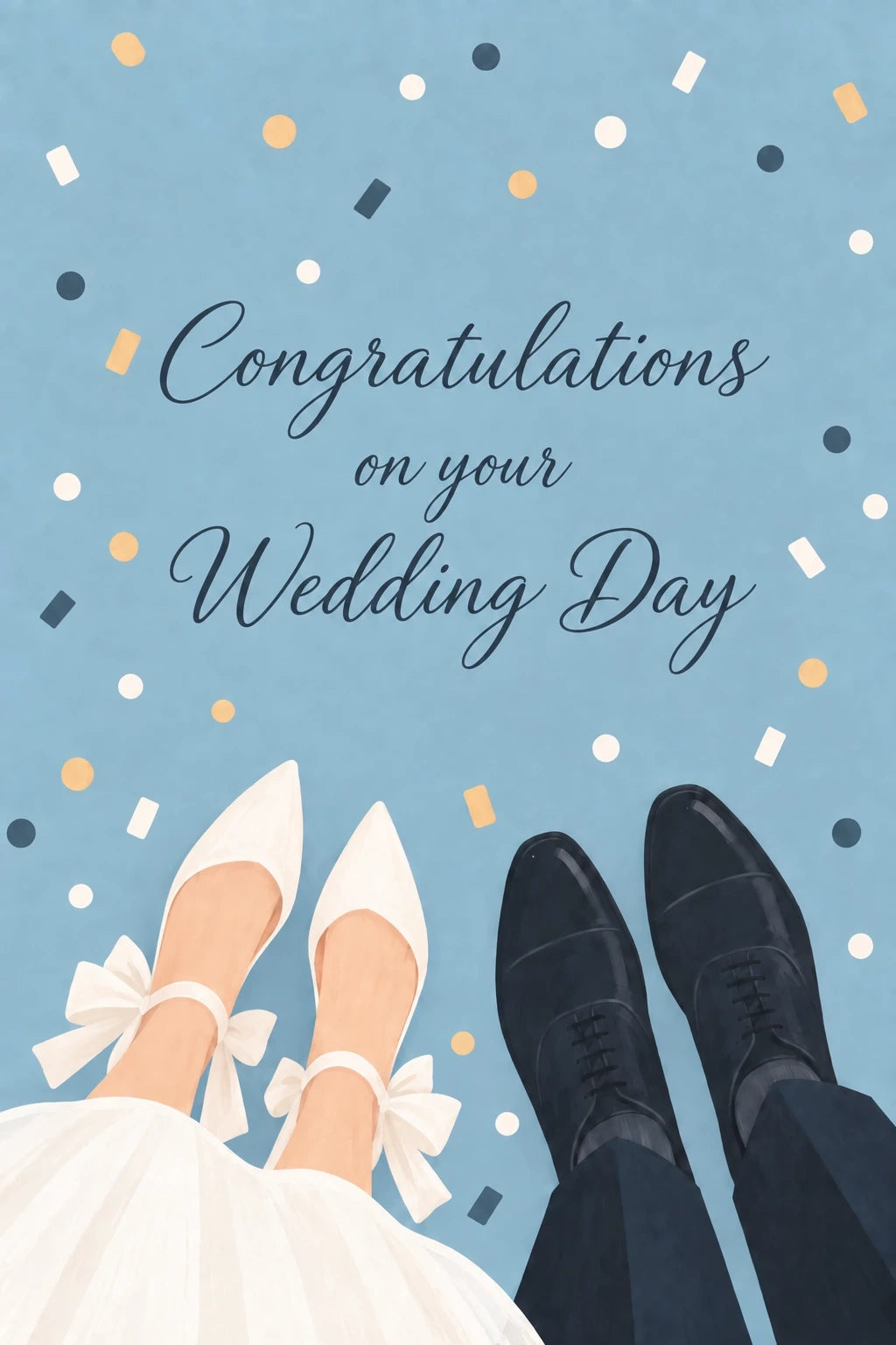 Weddings - Personalised Card — with punch holes