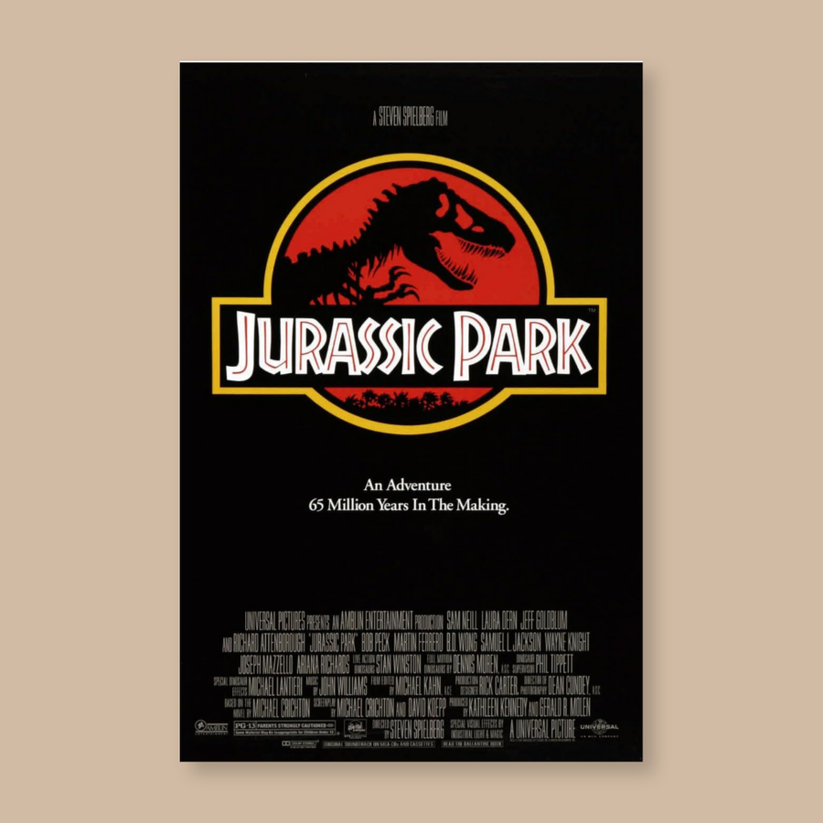 Jurassic Park A3 Movie Poster – Satin Paper