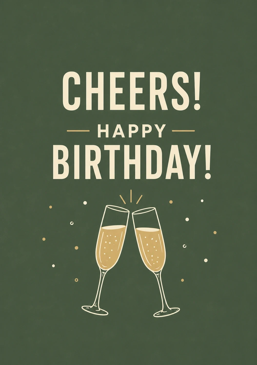 Birthdays - Personalised Card — with punch holes