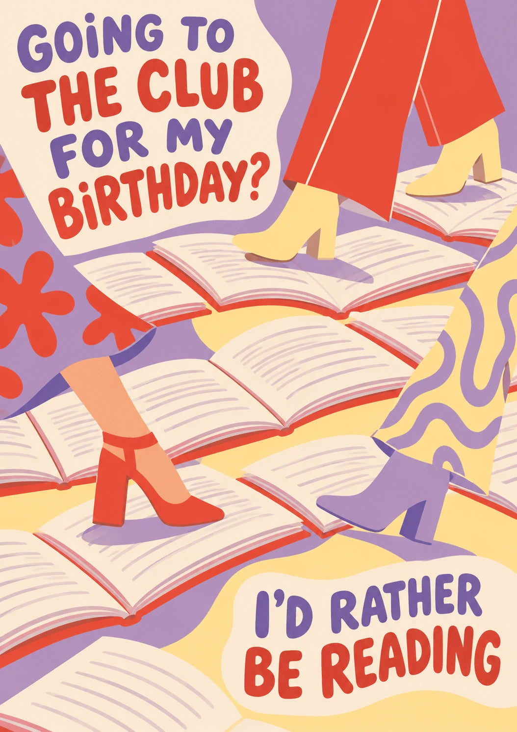 Funny I'd Rather Be Reading Birthday Card for Her
