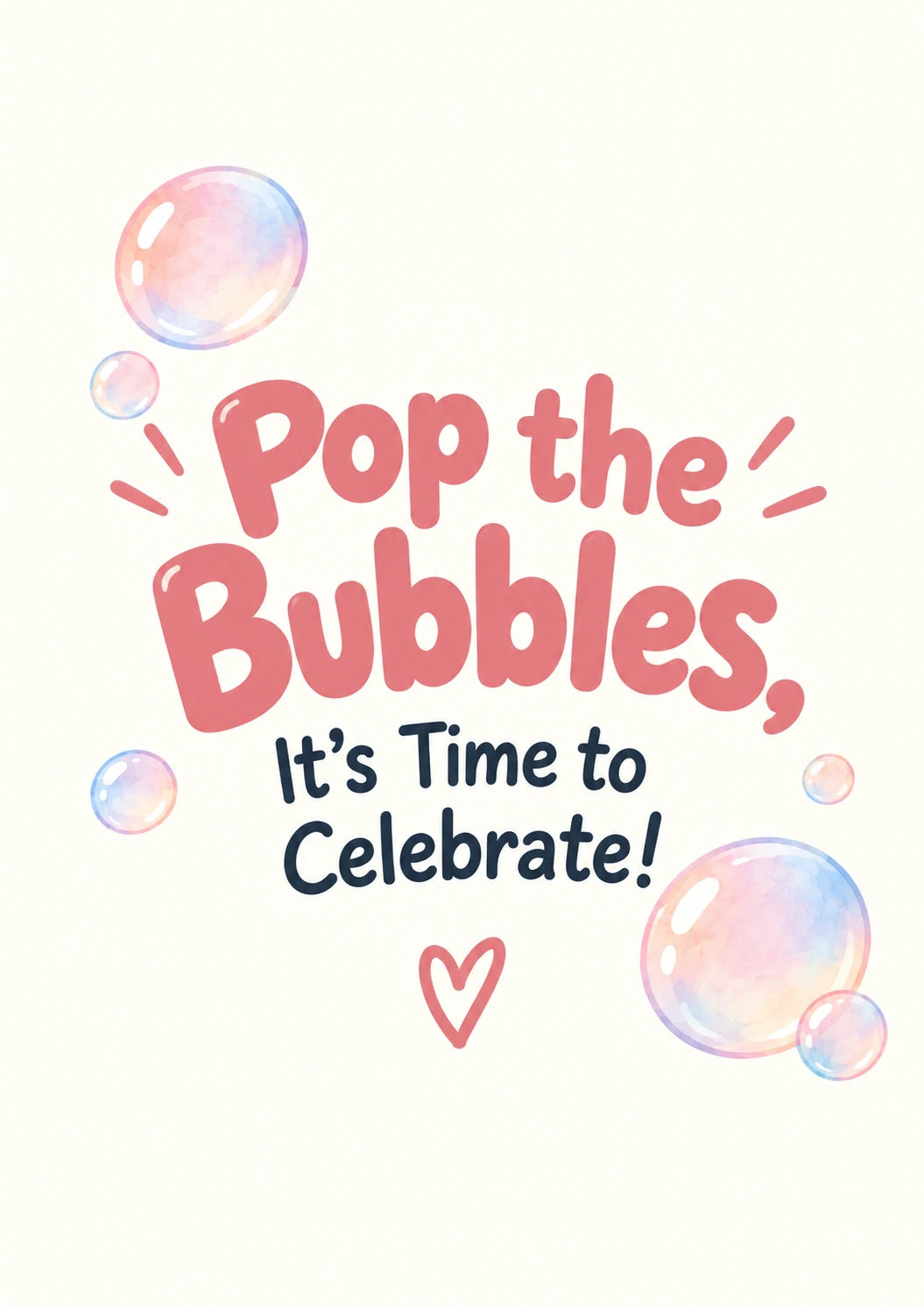 Pop the Bubbles Funny Anniversary Card for Her