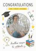 Load image into Gallery viewer, Doodle Icons Another Reason to Celebrate Photo Upload Congratulations Card
