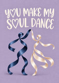 Load image into Gallery viewer, Soul Dance Ribbon Figures Valentine's Day Card for Fiancé
