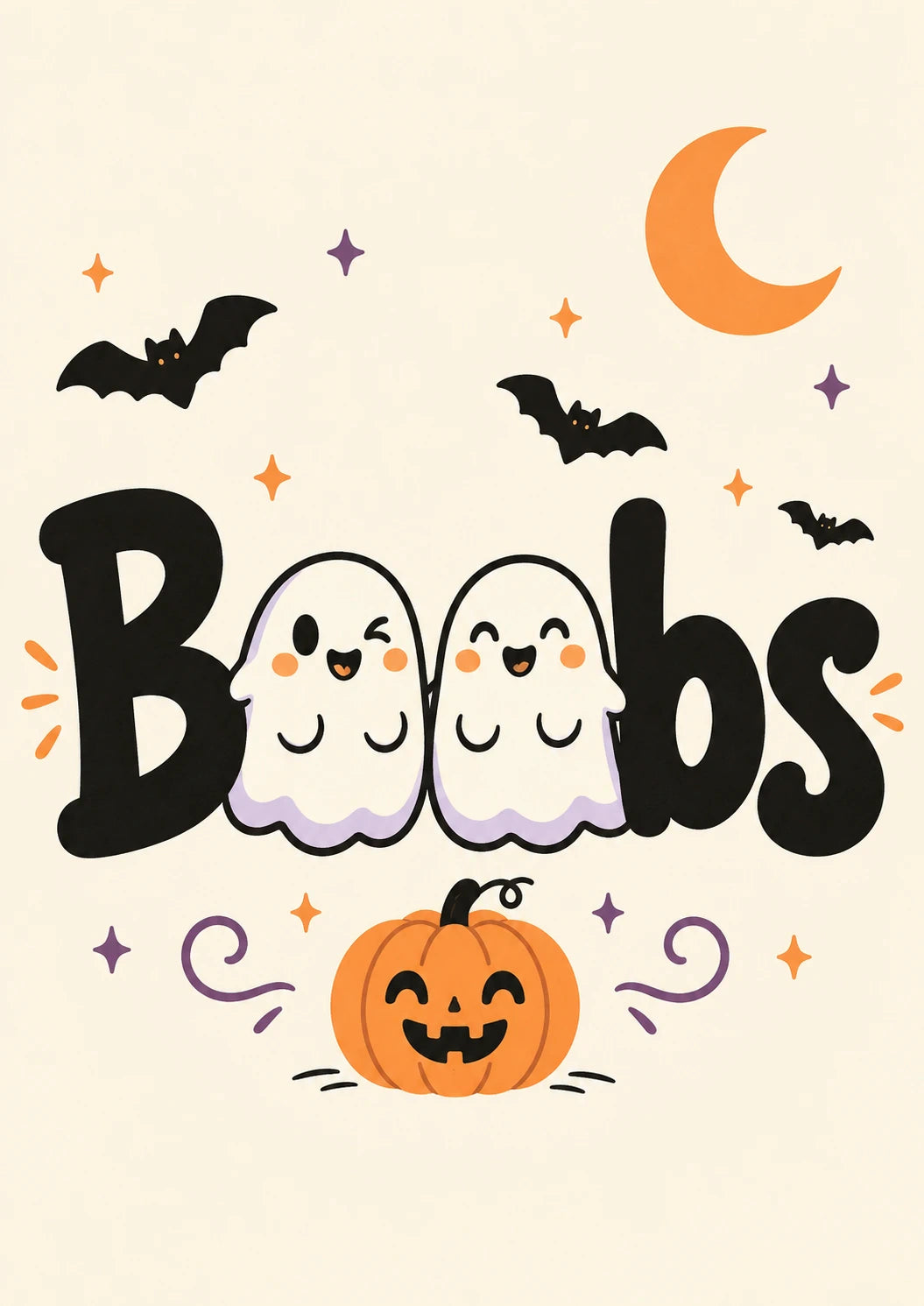 Funny Boo Ghosts Halloween Card for Him