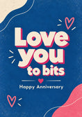 Load image into Gallery viewer, Anniversary - Personalised Card — with punch holes
