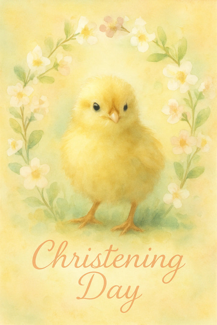 Christening Personalised Card