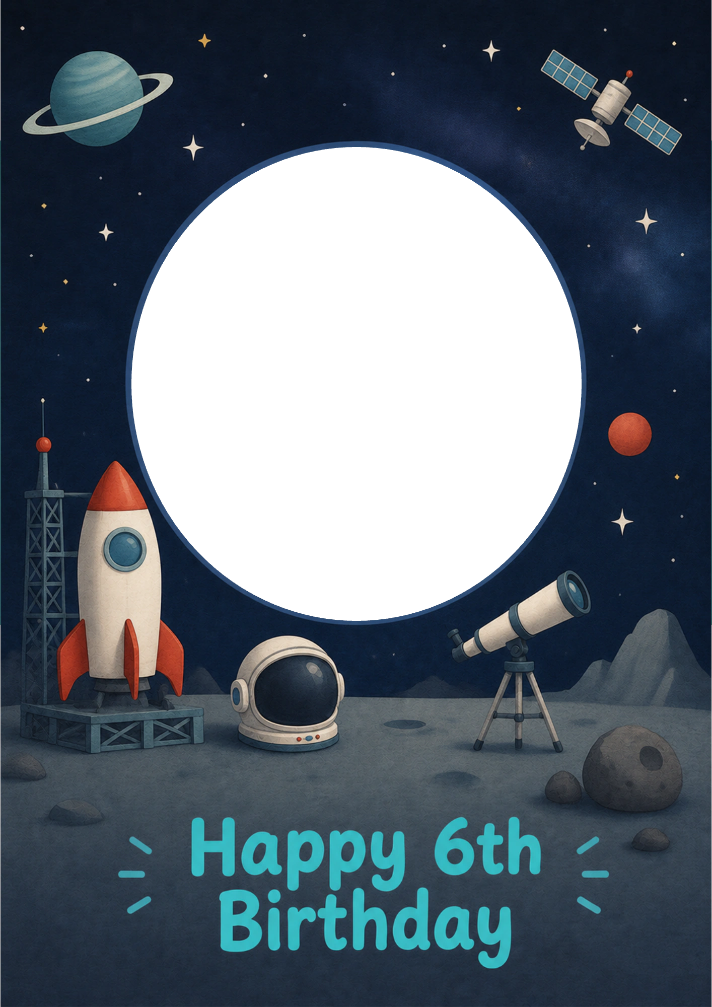 Birthdays - Personalised Card — with punch holes