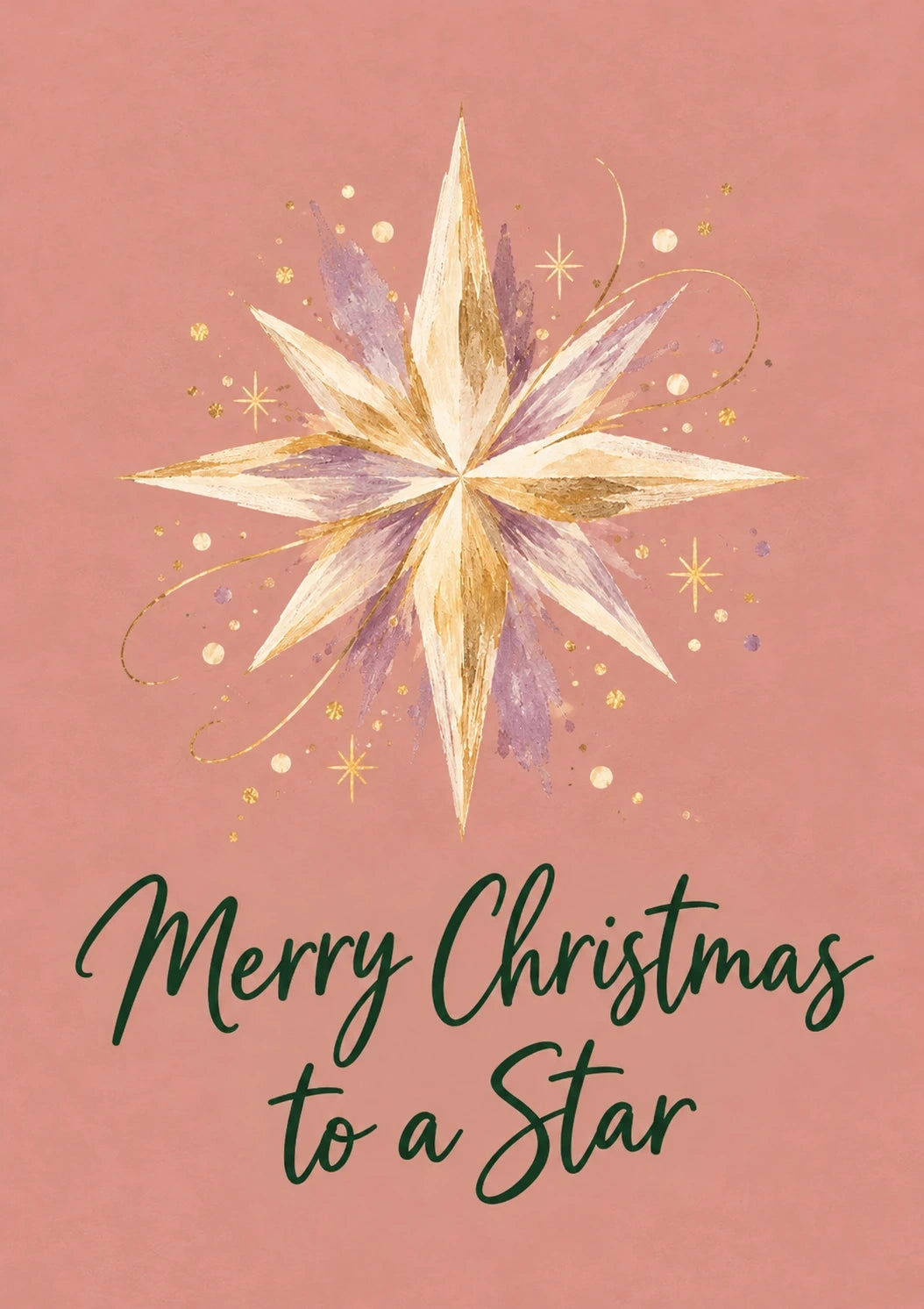 Christmas - Personalised Card — with punch holes