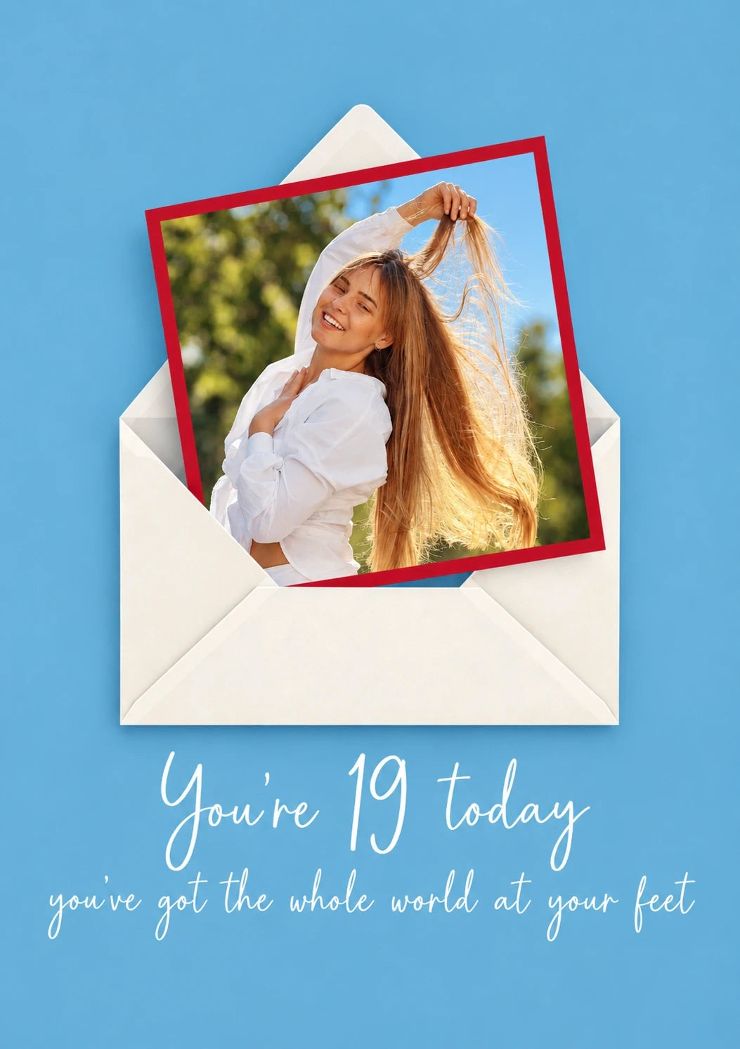 Birthdays - Personalised Card — with punch holes