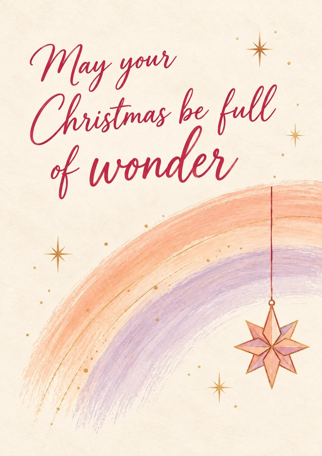 Christmas - Personalised Card — with punch holes