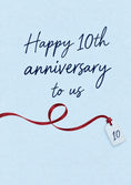 Load image into Gallery viewer, Anniversary - Personalised Card — with punch holes
