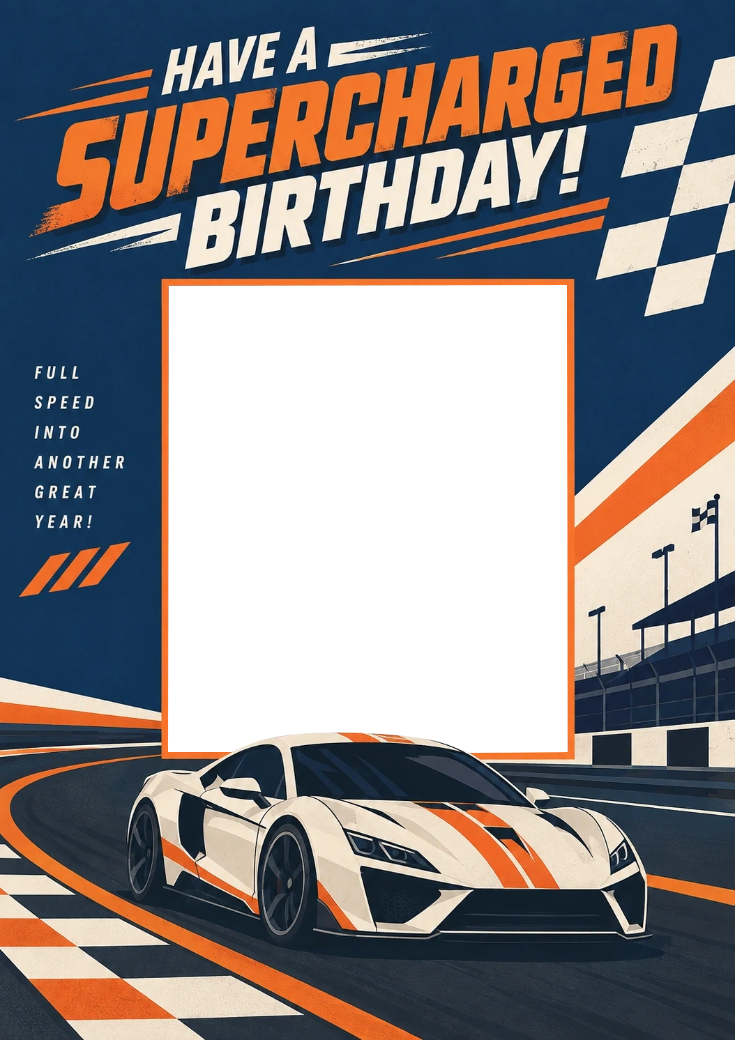 Birthdays - Personalised Card — with punch holes