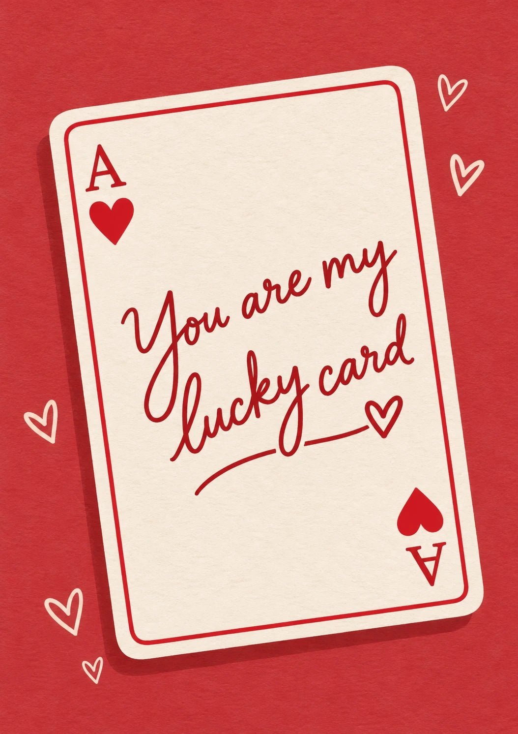 Valentine's day - Personalised Card — with punch holes