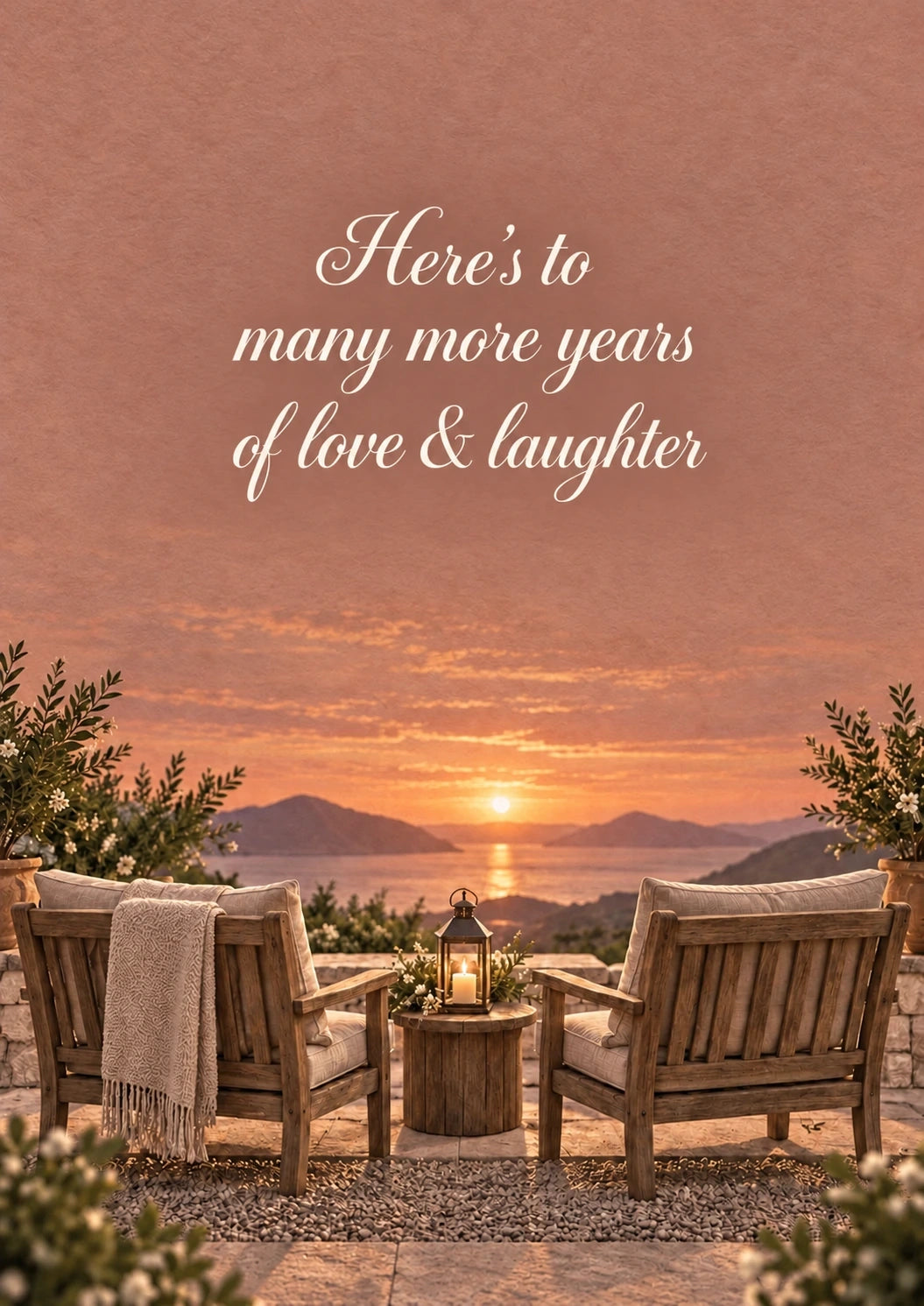 Anniversary - Personalised Card — with punch holes