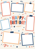 Load image into Gallery viewer, Birthdays - Personalised Card — with punch holes
