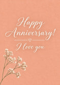Load image into Gallery viewer, Anniversary - Personalised Card — with punch holes
