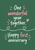 Load image into Gallery viewer, Anniversary - Personalised Card — with punch holes

