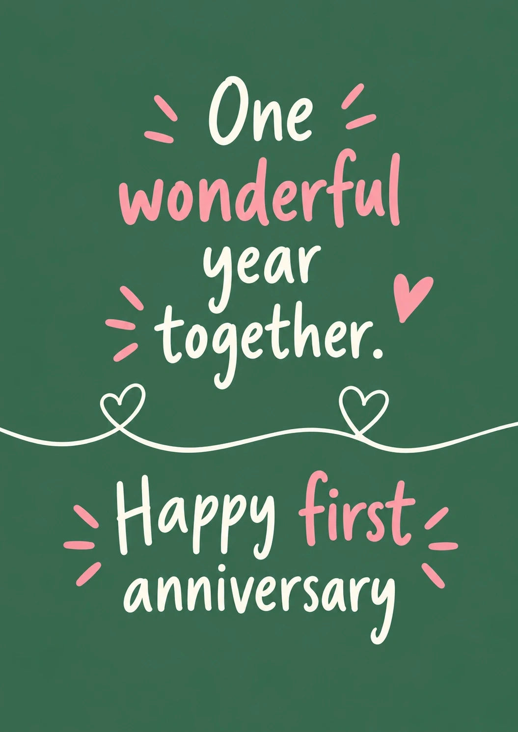 Anniversary - Personalised Card — with punch holes